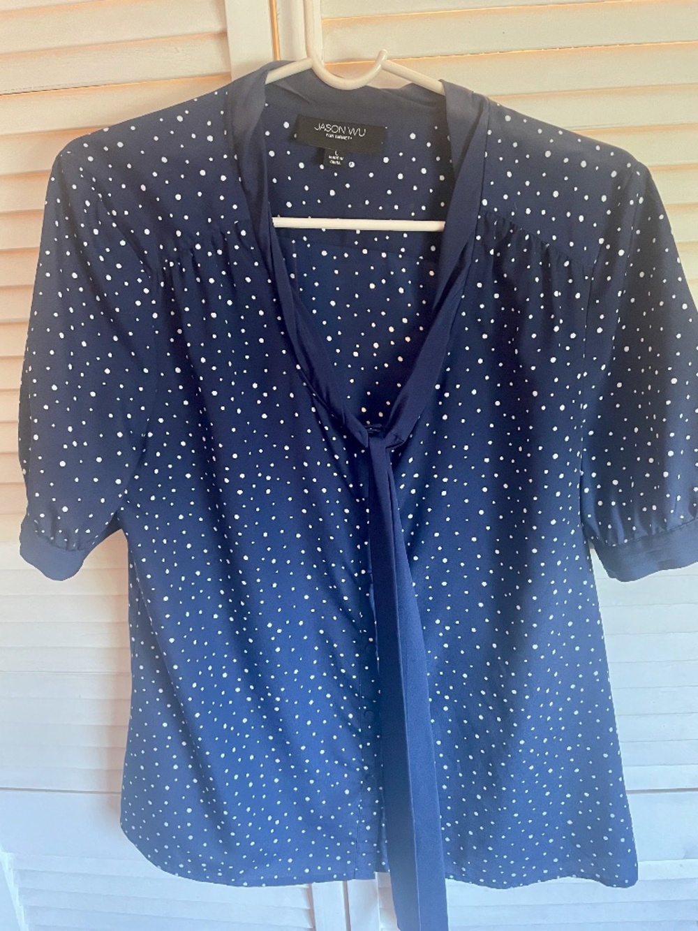 Jason Wu for Target Secretary Blouse Navy with White Dots!